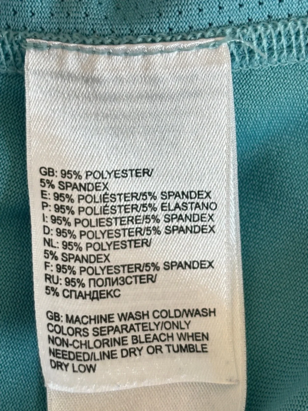 THE NORTH FACE Blue Bamboo Print Athletic Top Size M - Picture 8 of 11